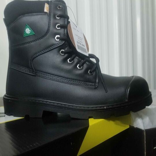 8'' Botte de Securite/CSA/Logo vert/Cap D'acier/ safety boot/ metal toe/Oil Resistant