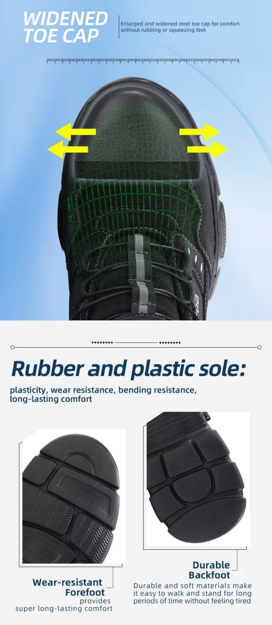 Safety Shoes/Steel Toe/ Cap d'acier/ Safety/Puncture Proof/Breathable/Lightweight/Sneakers (Copy)