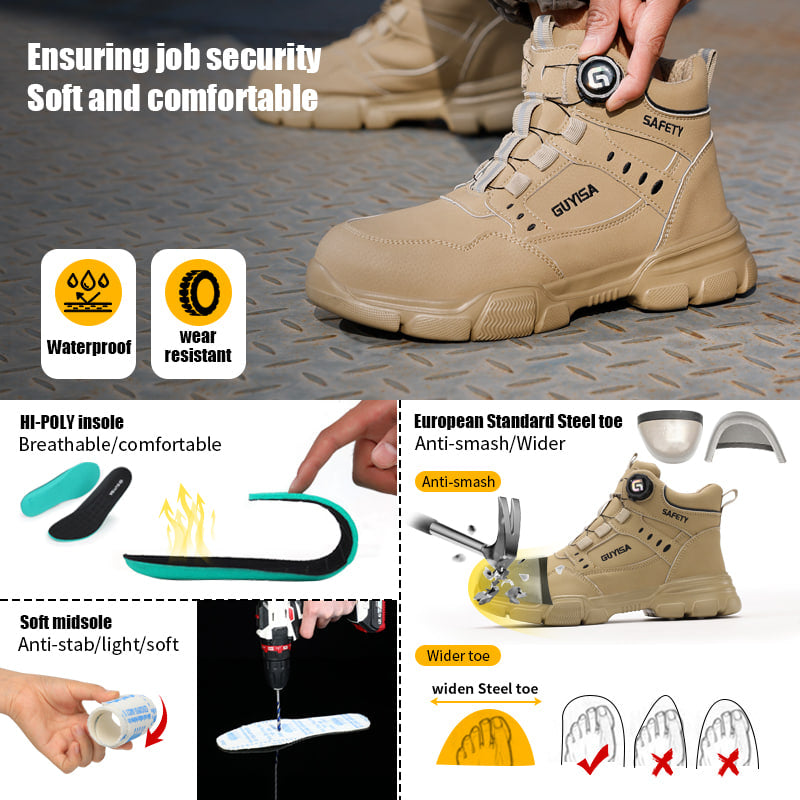 Safety Shoes/Steel Toe/ Cap d'acier/ Safety/Puncture Proof/Breathable/Lightweight/Sneakers