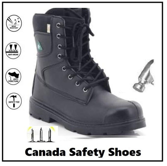 8'' Botte de Securite/CSA/Logo vert/Cap D'acier/ safety boot/ metal toe/Oil Resistant