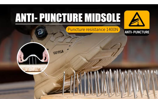 Safety Shoes/Steel Toe/ Cap d'acier/ Safety/Puncture Proof/Breathable/Lightweight/Sneakers