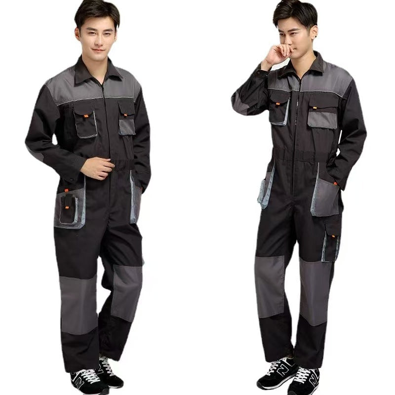 Reflective Short Sleeve Work Uniform Black Gray Long Sleeve Work Uniform Factory Work Uniform Set